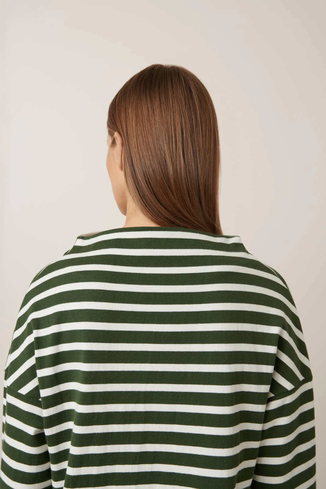 Kowtow Field Top - Green Lily Stripe