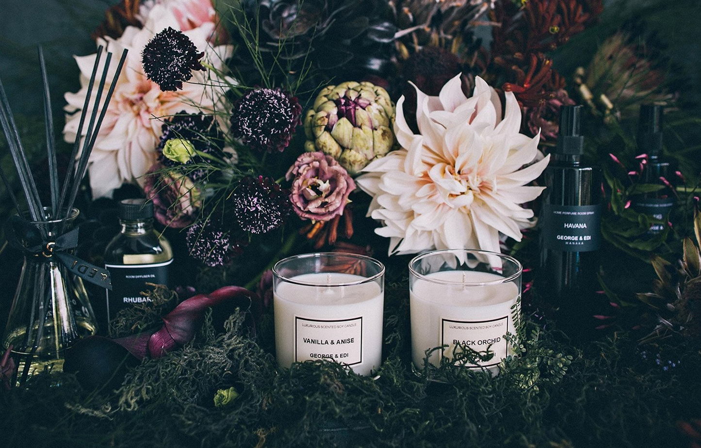 George & Edi Perfumed Soy Candle 200g