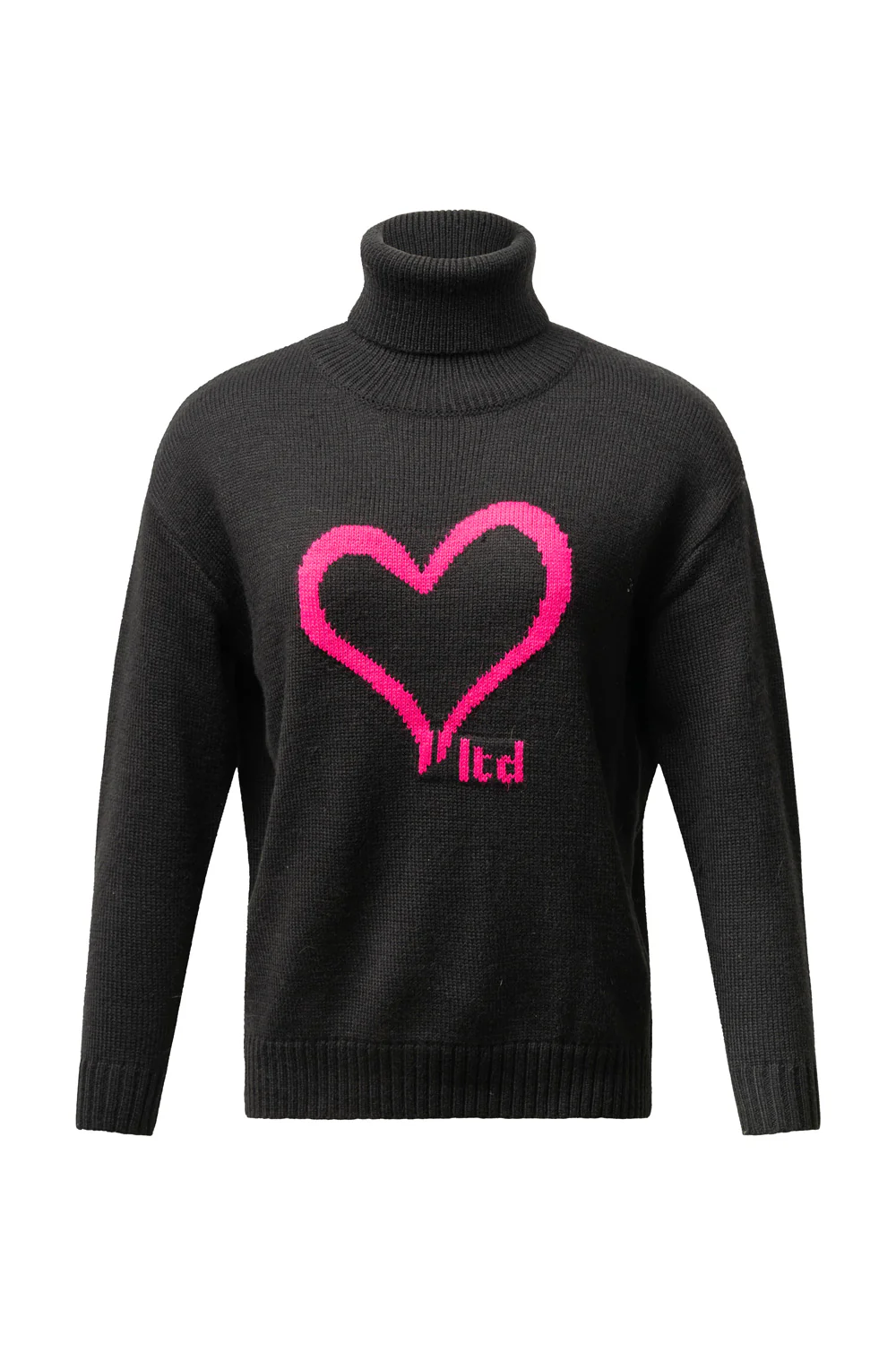 Lemon Tree Heart Knit - Black