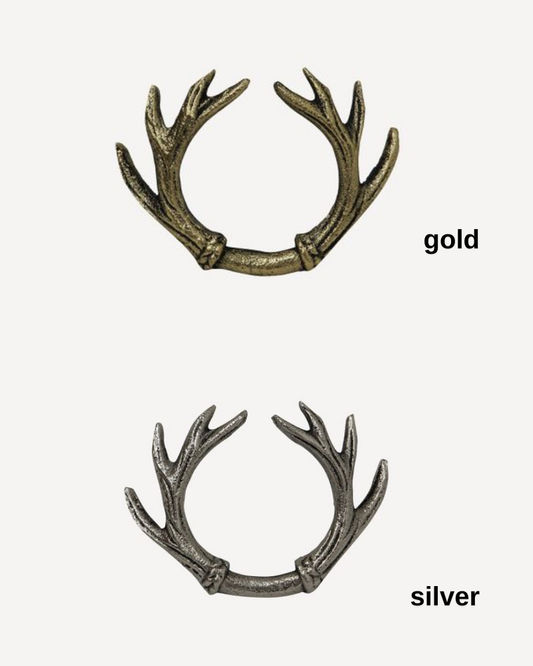 French Country Antler Napkin Ring - Boxed set of 4