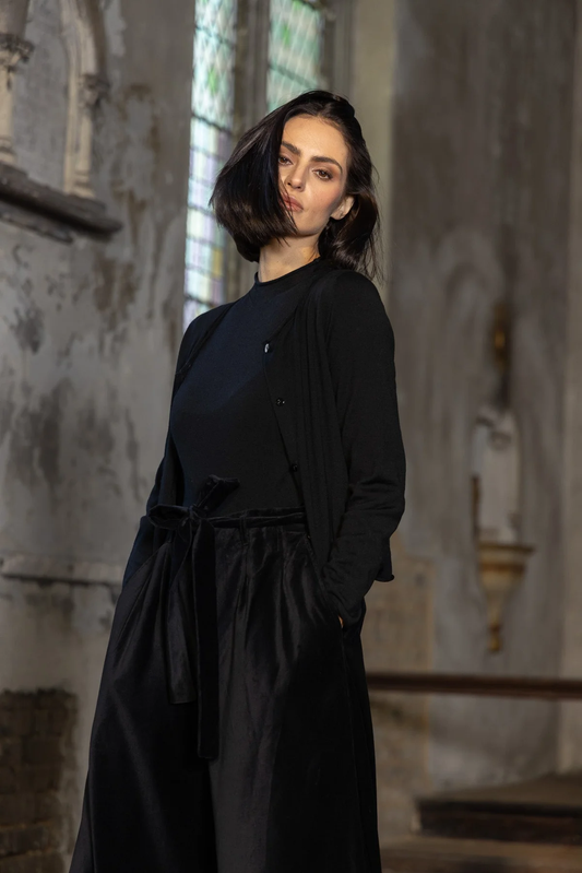Meg By Design Grace Wool Cardigan - Black
