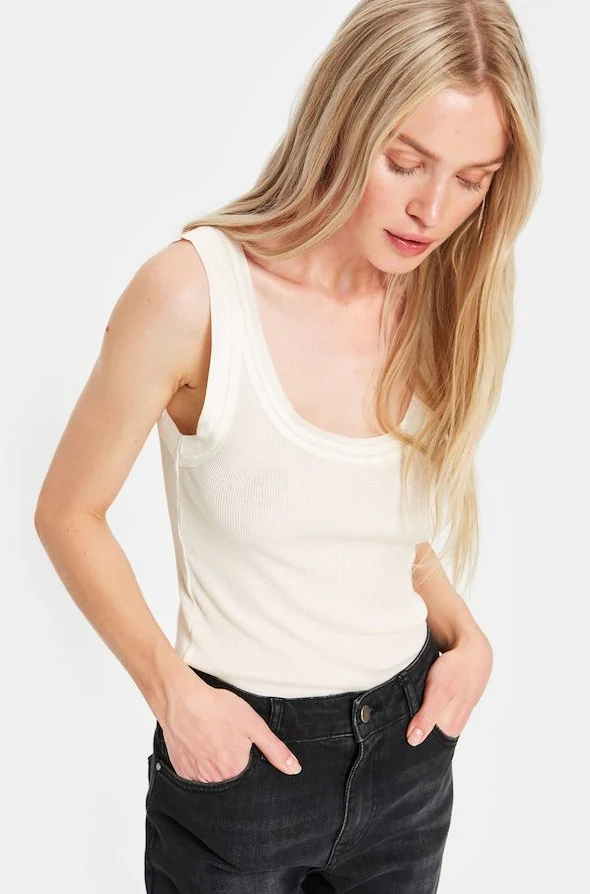 Saint Tropez Maya Tank Top - Ice