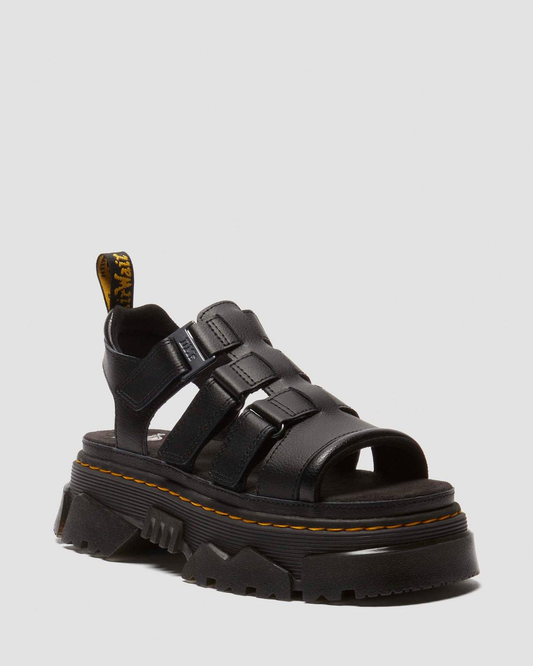Dr Martens Mattison 3 Strap Sandal - Black Athena