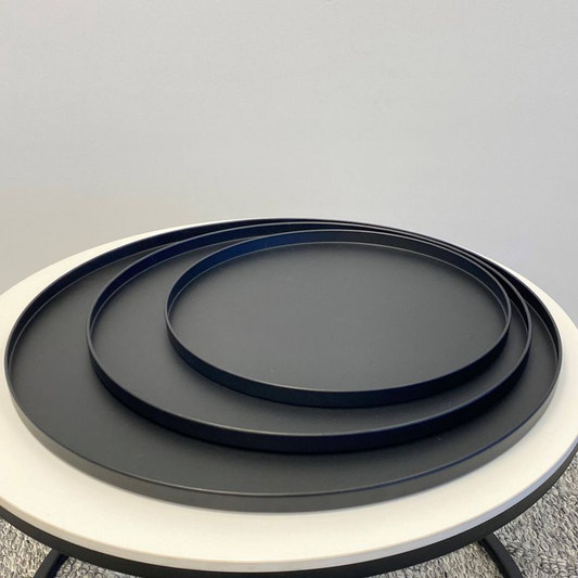 Bianca Metal Tray (Assorted) - Black