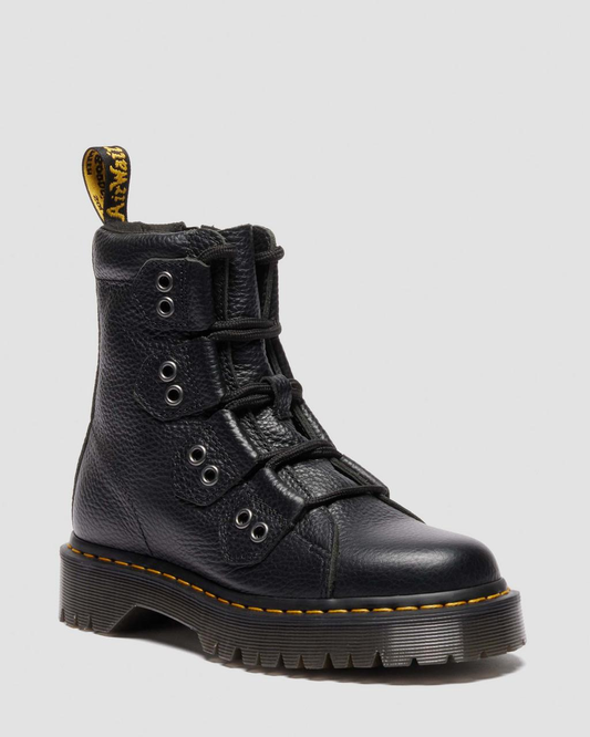Dr Martens 1460 Bex LTT 4 Tie Boot - Black Milled Nappa