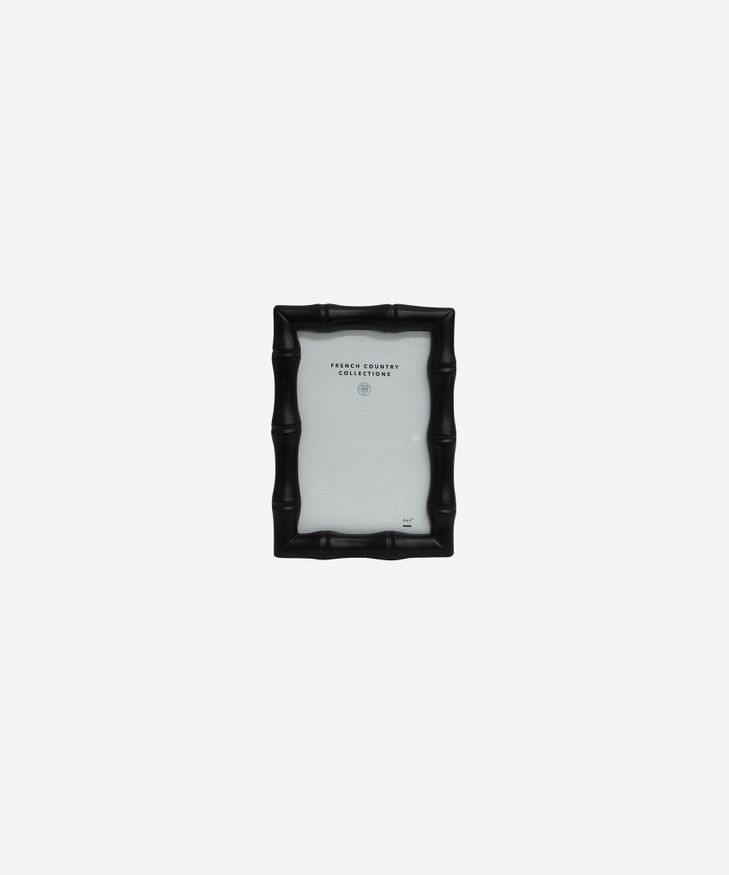 French Country Faux Black Bamboo Frame 4x6