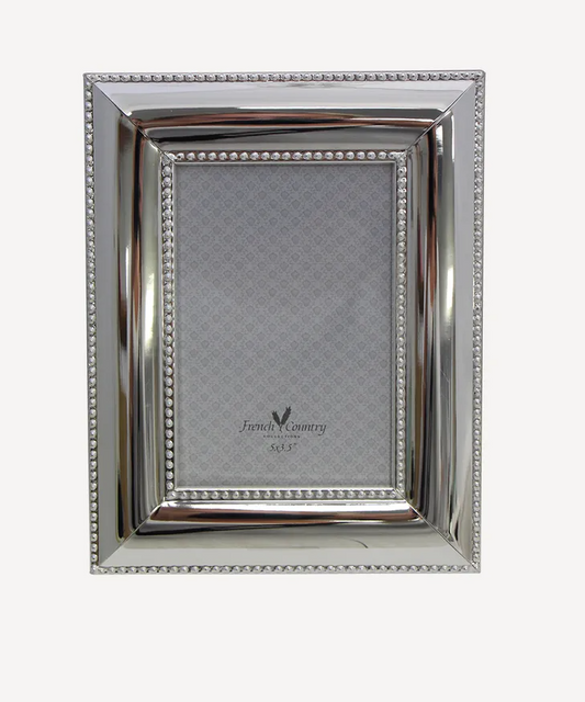 French Country Silver Pearl Photo Frame - 3.5x5"