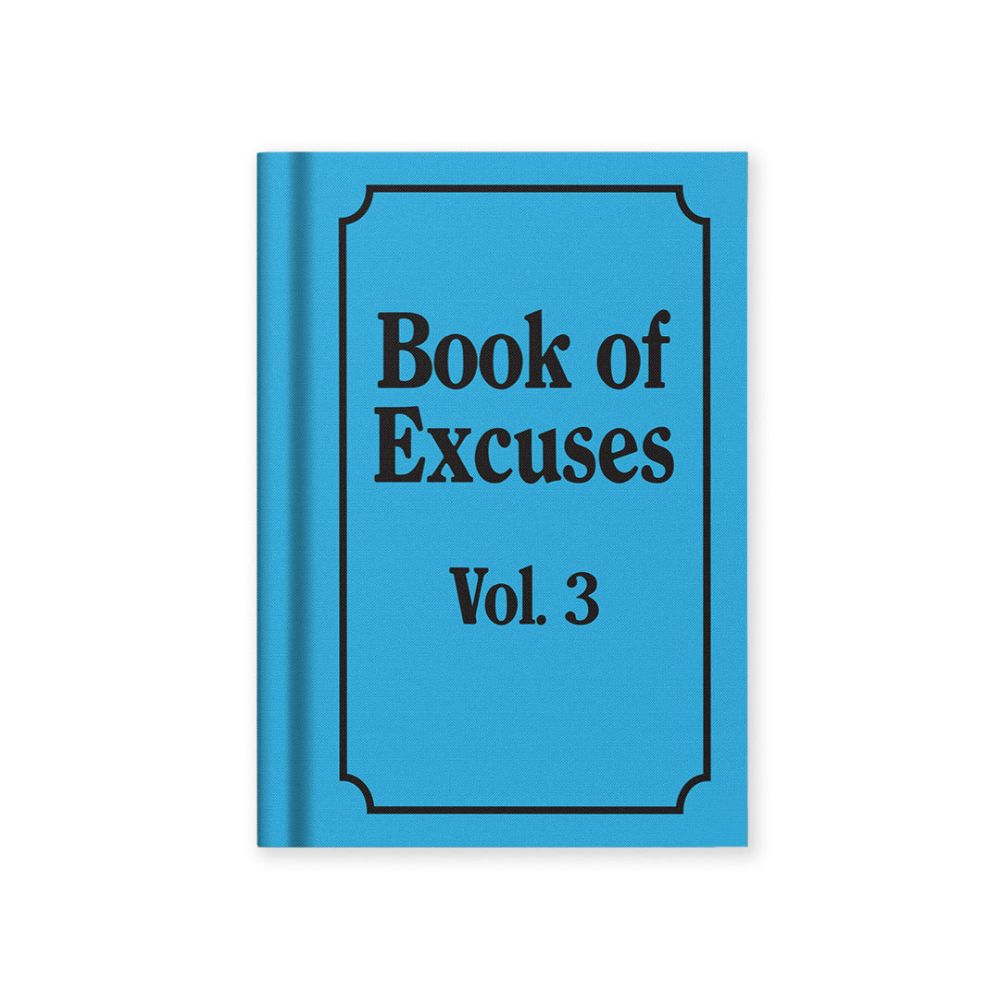 Vevoke Hard Cover Tiny Notebook - Book Of Excuses