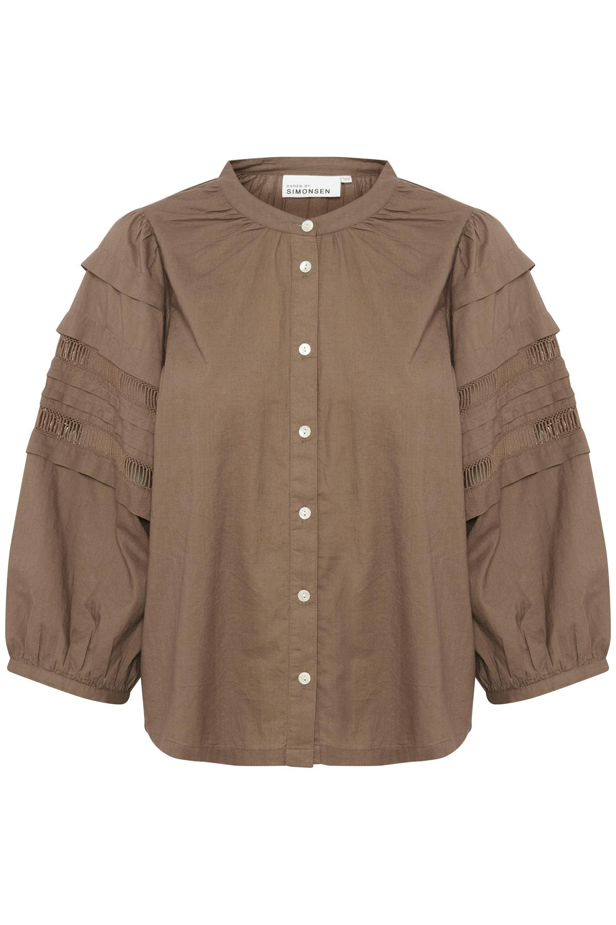 Karen By Simonsen Ommi Blouse - Chocolate Chip