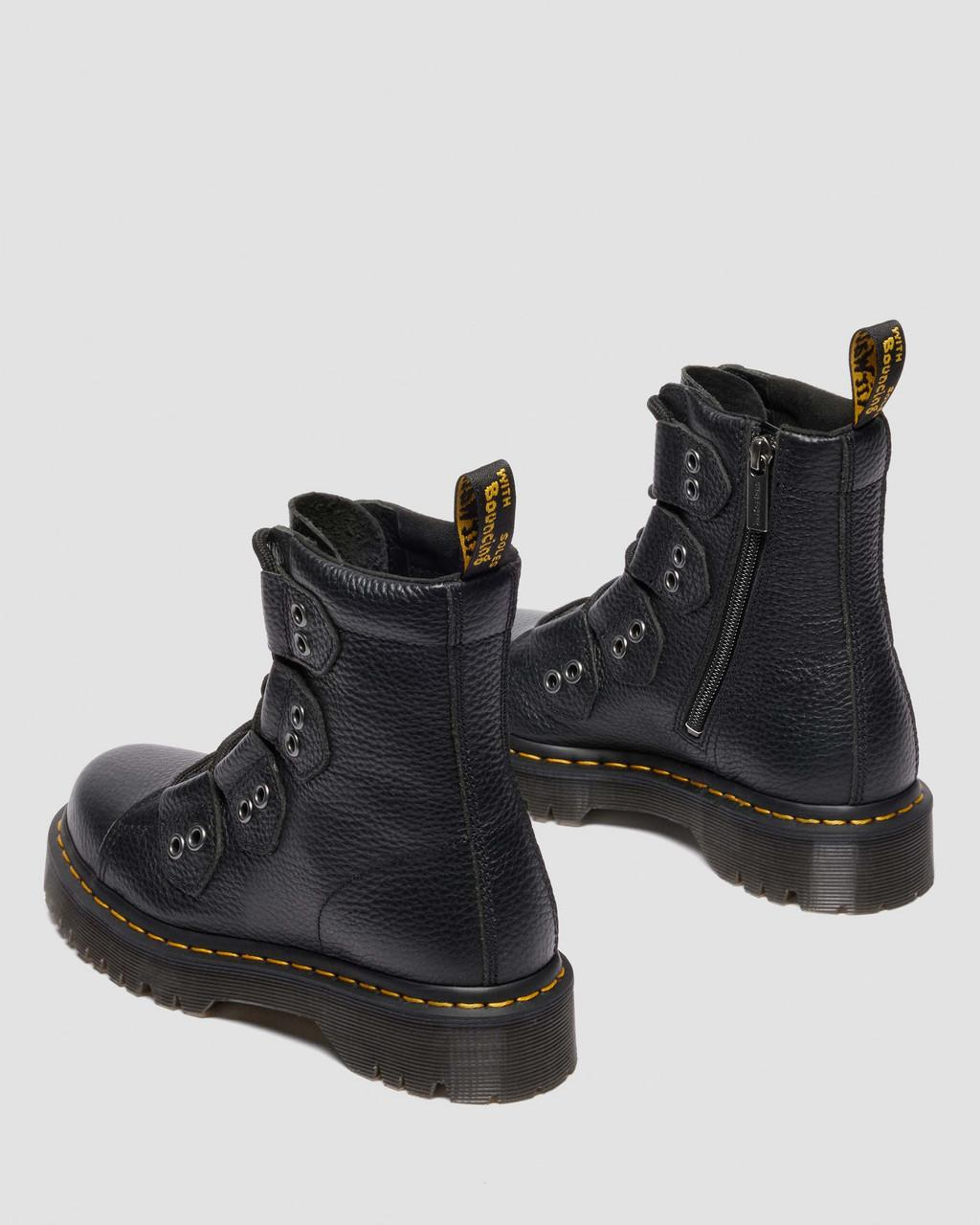 Dr Martens 1460 Bex LTT 4 Tie Boot - Black Milled Nappa