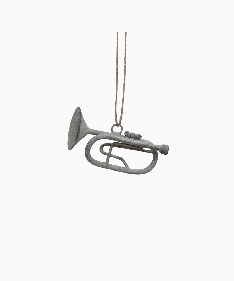 French Country Hanging Trumpet Ash Grey