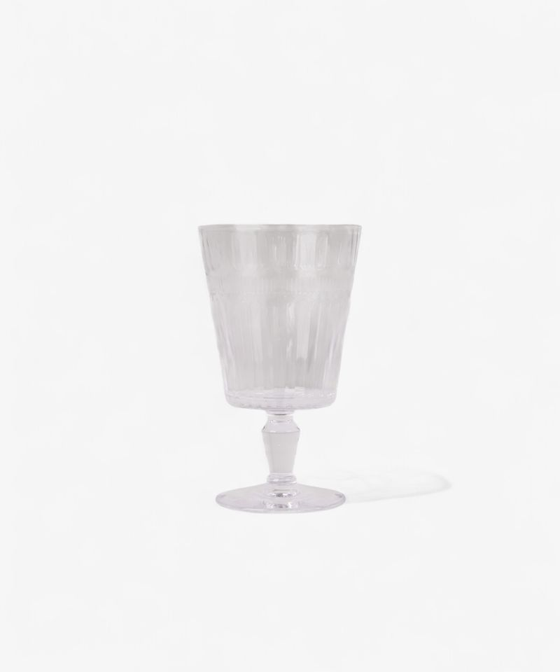 French Country Glow Goblet - Clear Set of 4