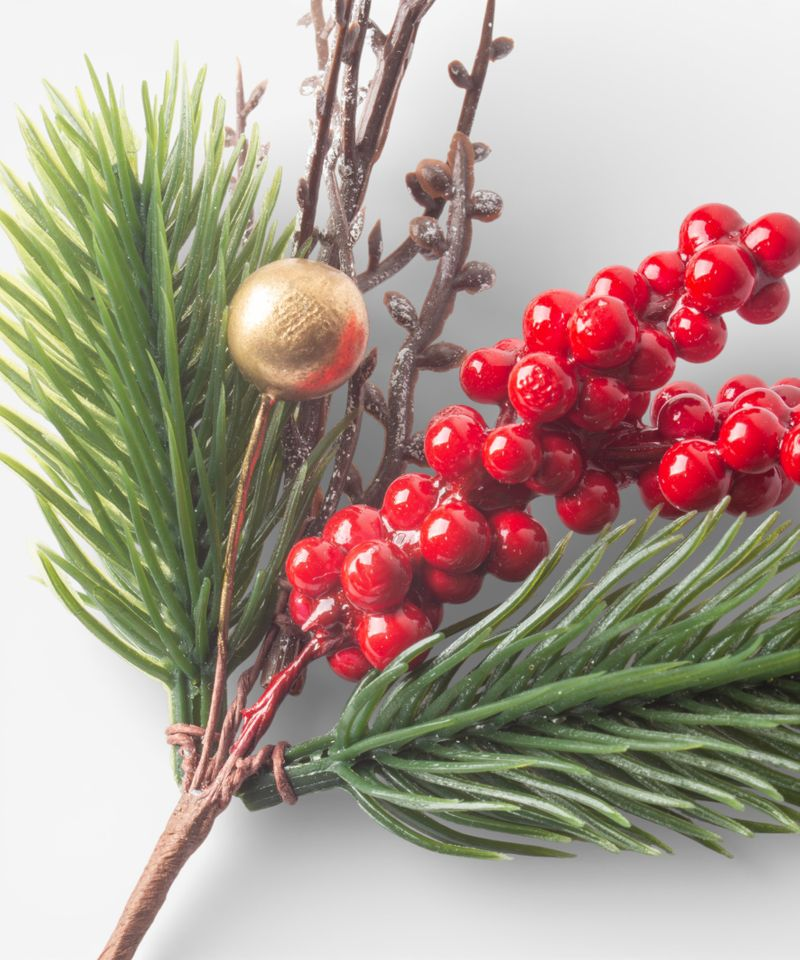French Country Festive Sprig 4pc