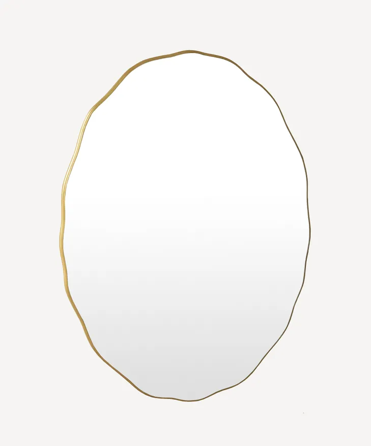 French Country Wave Oval Mirror - Large