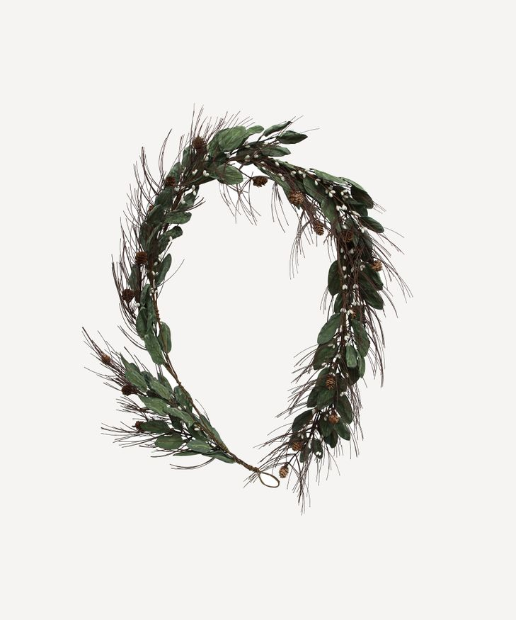 French Country Whiteberry & Pinecone Swag - Large