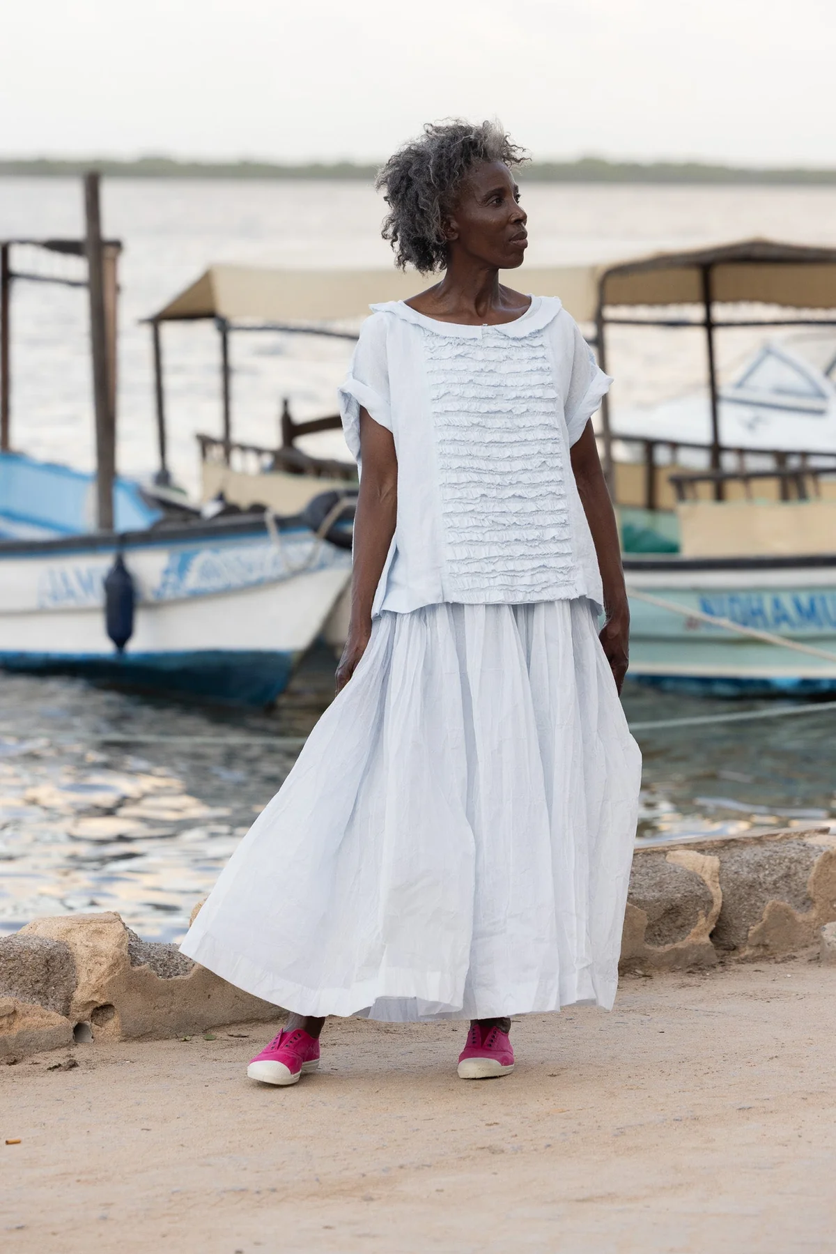 Meg By Design Jua Top Linen - Ice