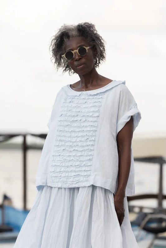 Meg By Design Jua Top Linen - Ice