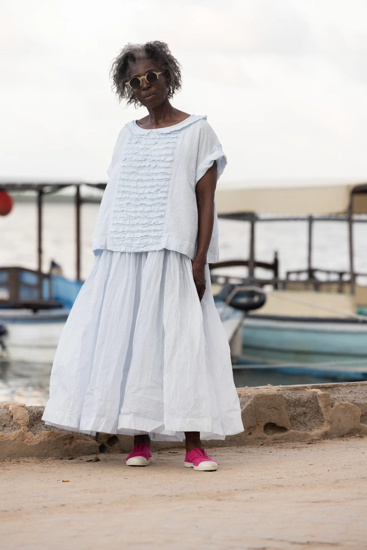 Meg By Design Jua Top Linen - Ice