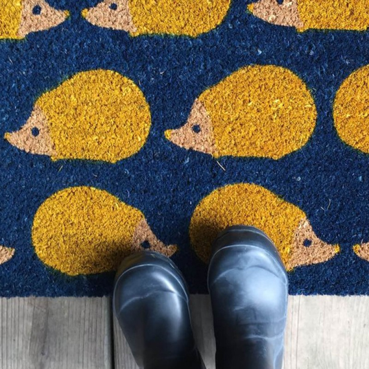 Anorak Kissing Hedgehogs Doormat