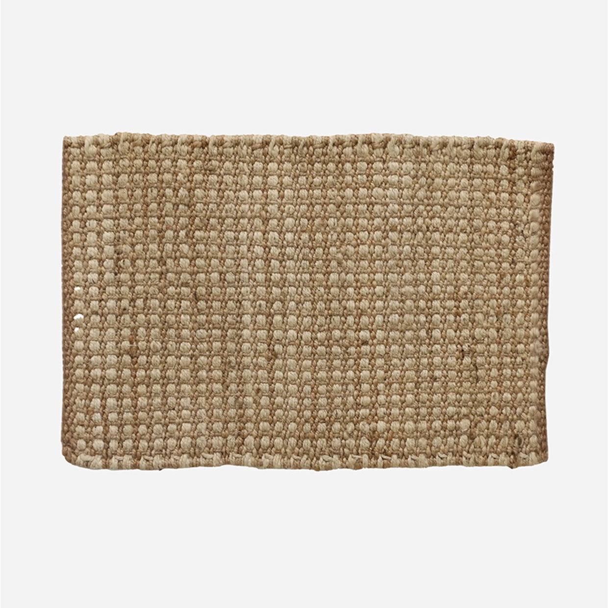 CC Interiors 100% Jute Doormat - Waffle Weave Natural & Ivory