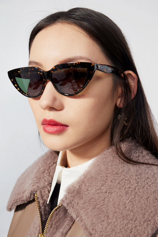 Karen Walker Lash Splash Sunglasses - Cracked Tort