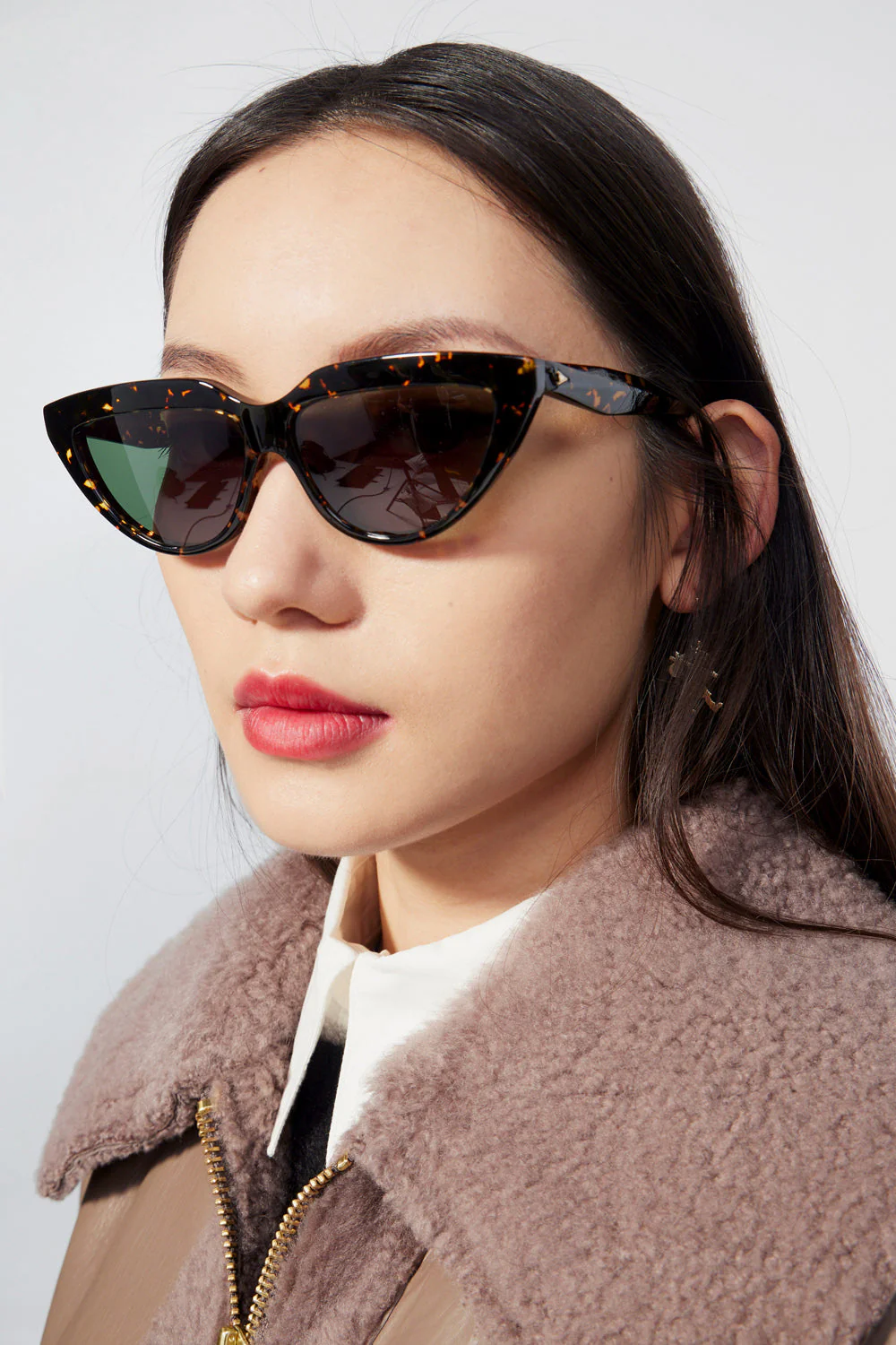 Karen Walker Lash Splash Sunglasses - Cracked Tort