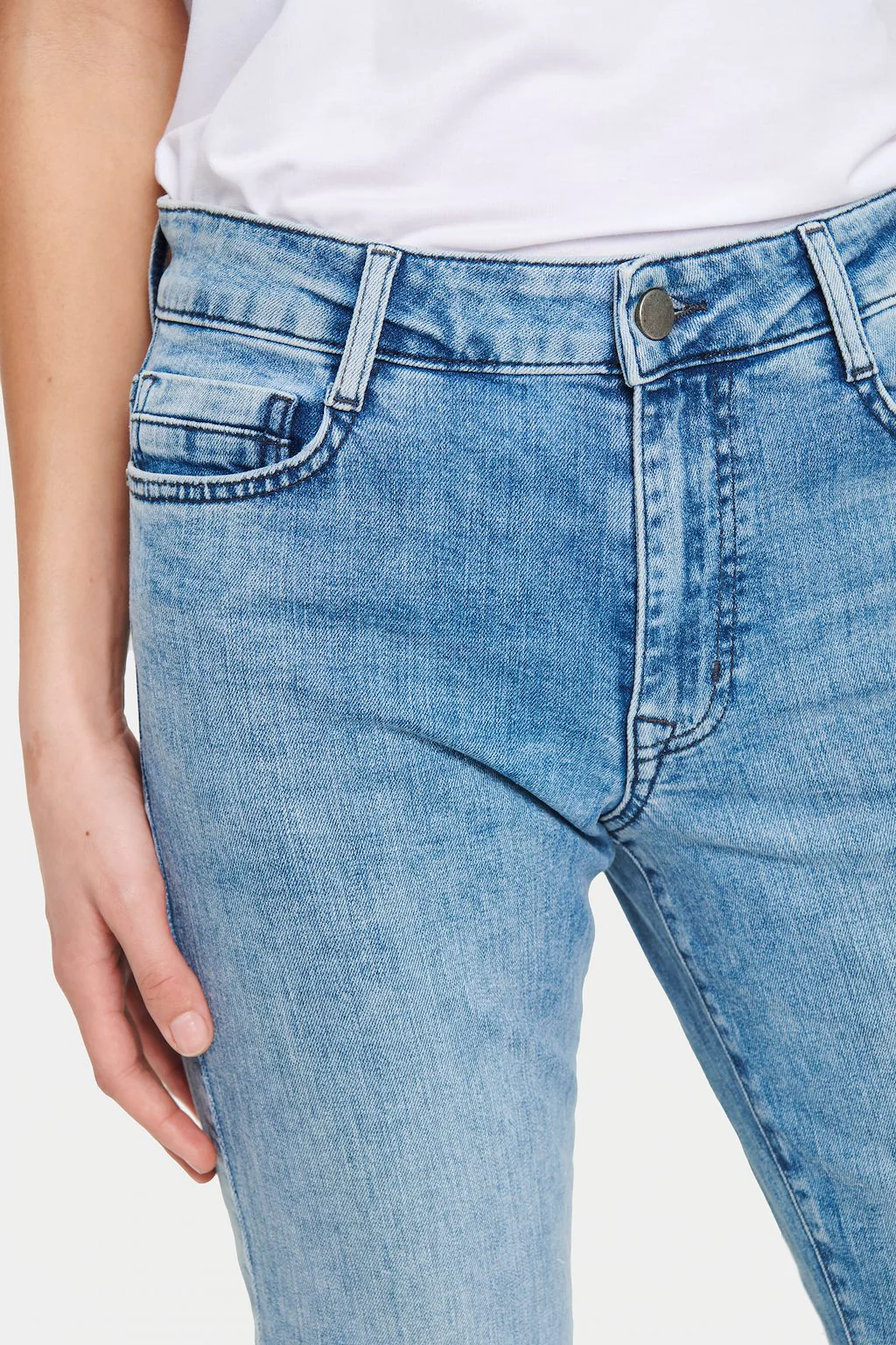 Saint Tropez Molly Regular Jeans - Light Blue Denim