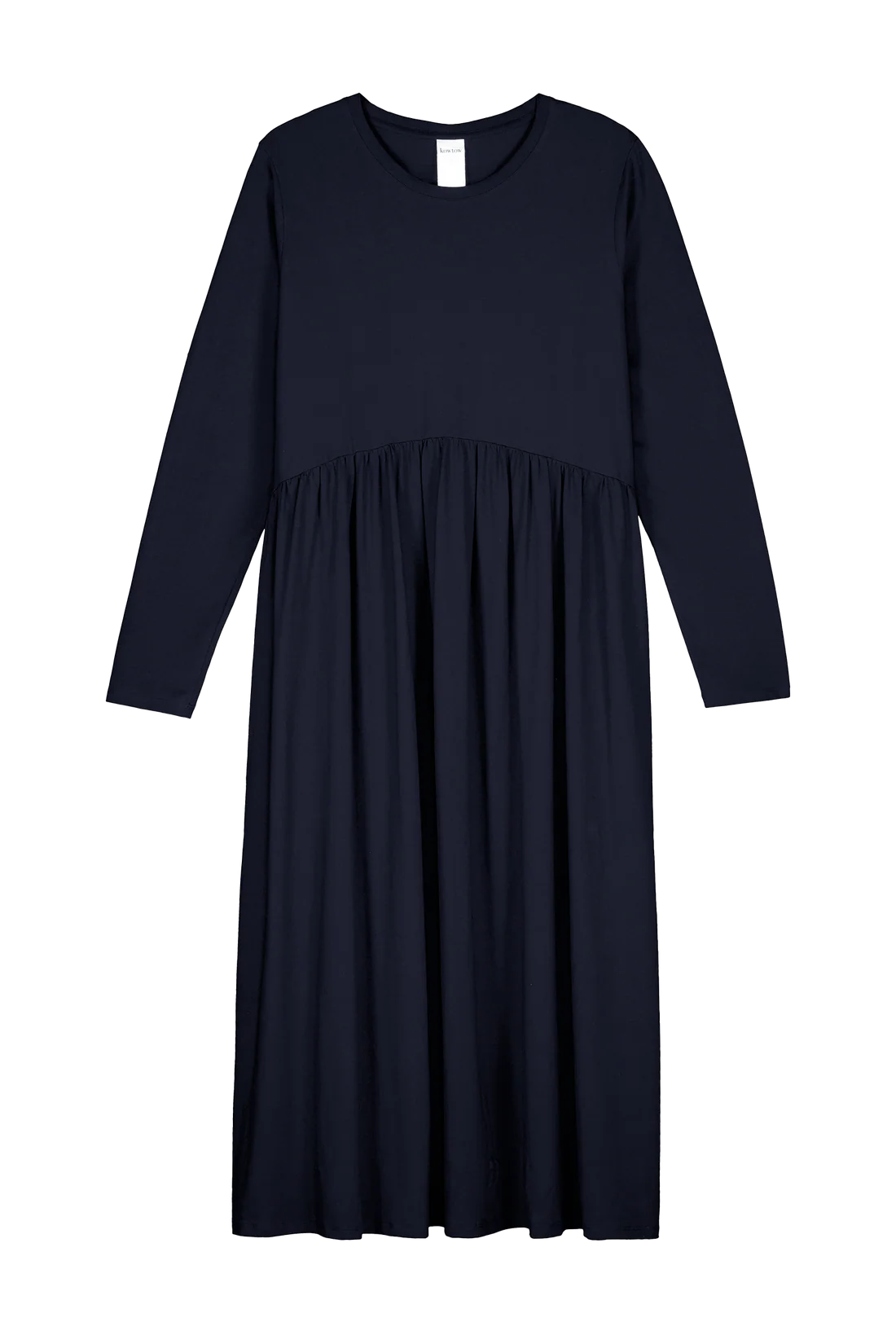 Kowtow Long Sleeve Gather Dress - Navy