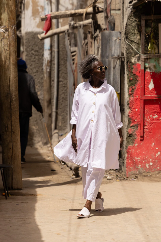 Meg By Design Matisse Coat Cotton Twill - Pink