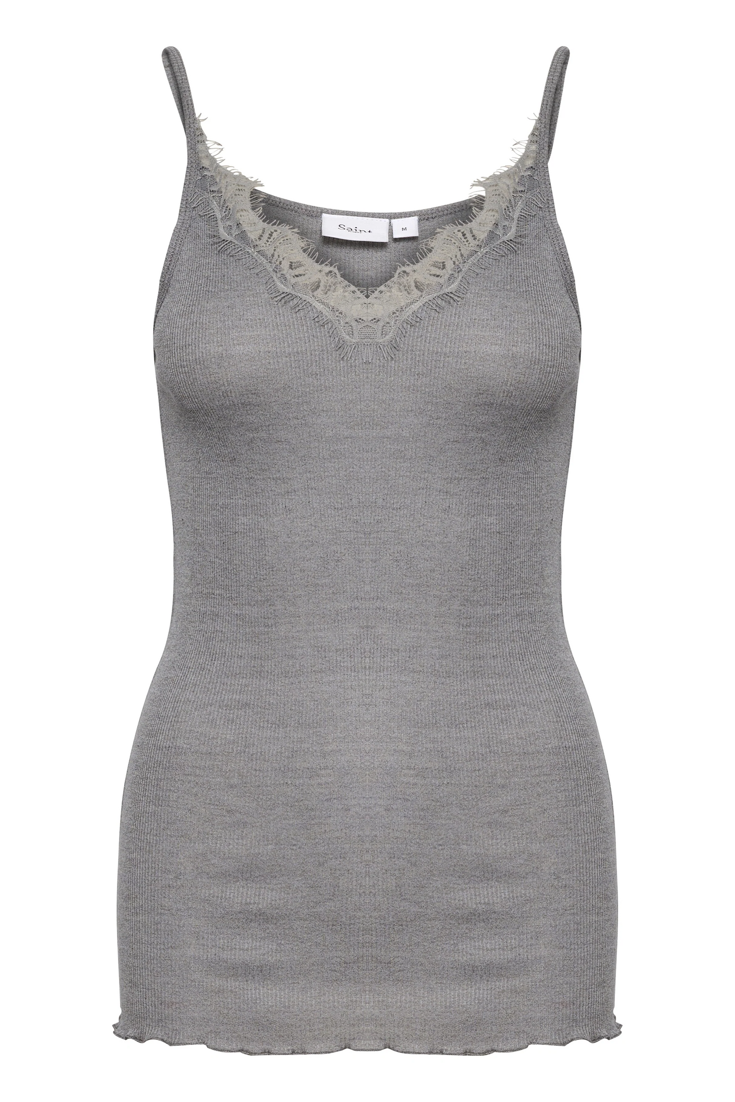 Saint Tropez Maya Strap Top - Mist Grey Melange