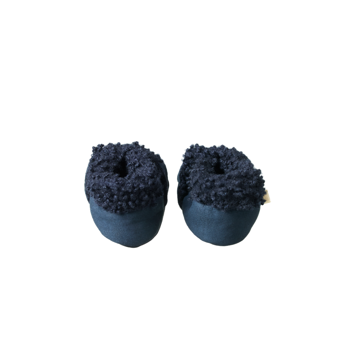 Nature Baby Lamskin Booties - Navy
