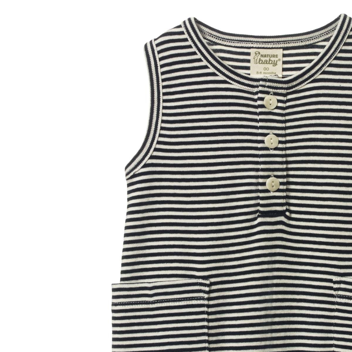 Nature Baby Camper Suit - Navy Stripe