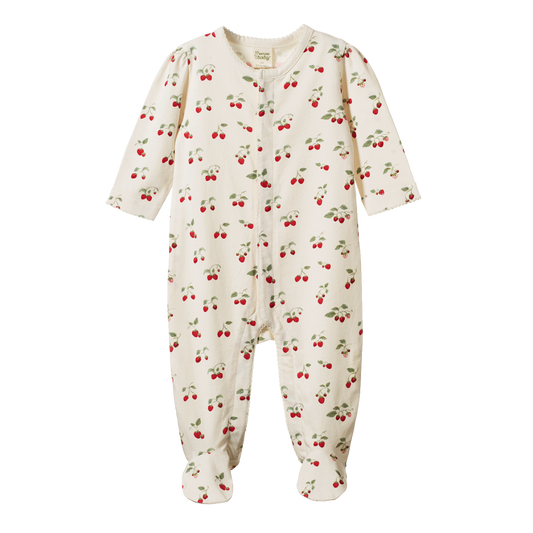 Nature Baby Lucy Suit - Strawberry Blush Print