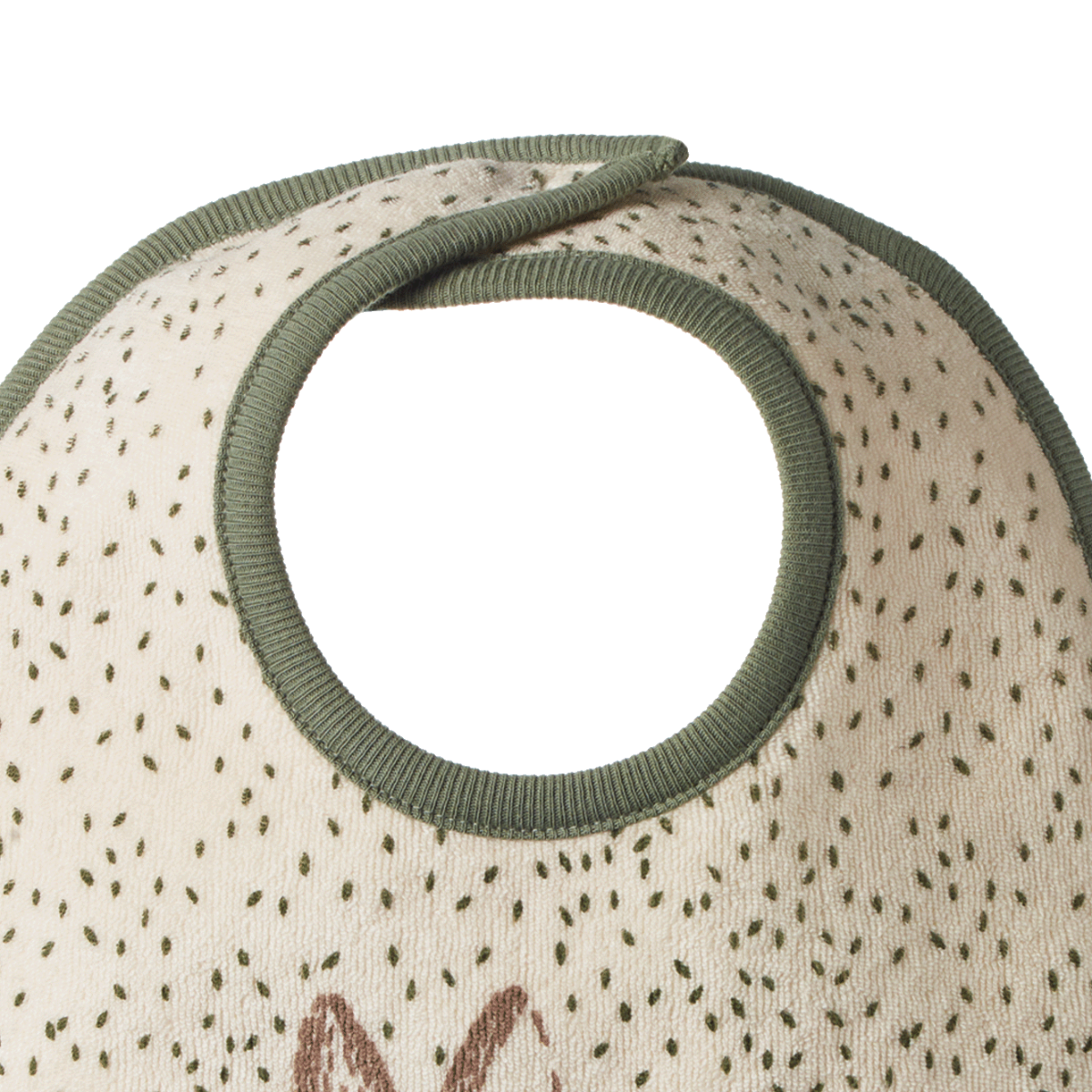 Nature Baby Reversible Bib - Rabbity Print
