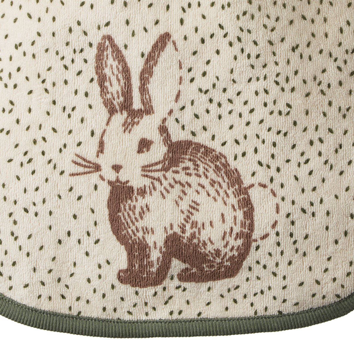 Nature Baby Reversible Bib - Rabbity Print