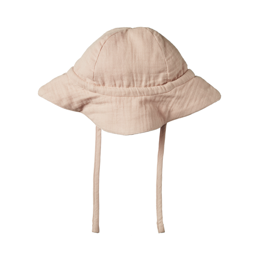 Nature Baby Muslin Sunhat - Rose Dust