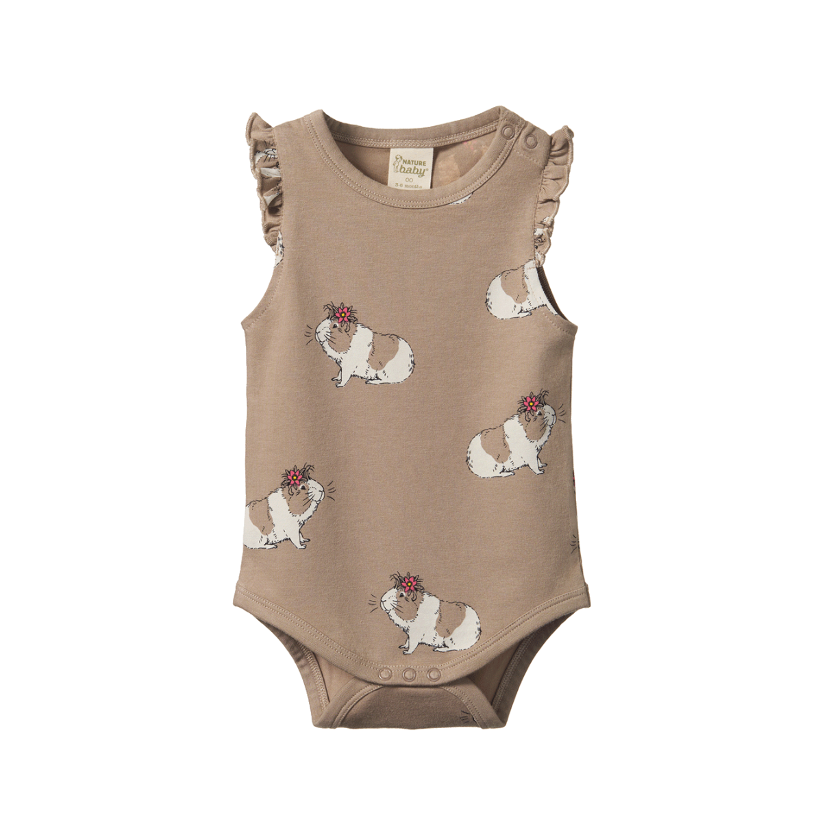 Nature Baby Fleur Bodysuit - Moon Flower Gala Print