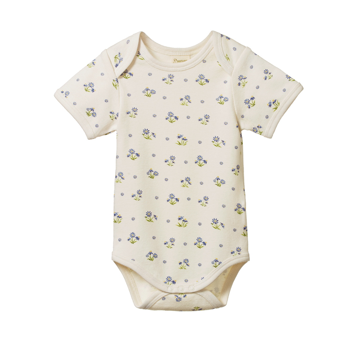 Nature Baby Short Sleeve Bodysuit - Daisy Daze Print