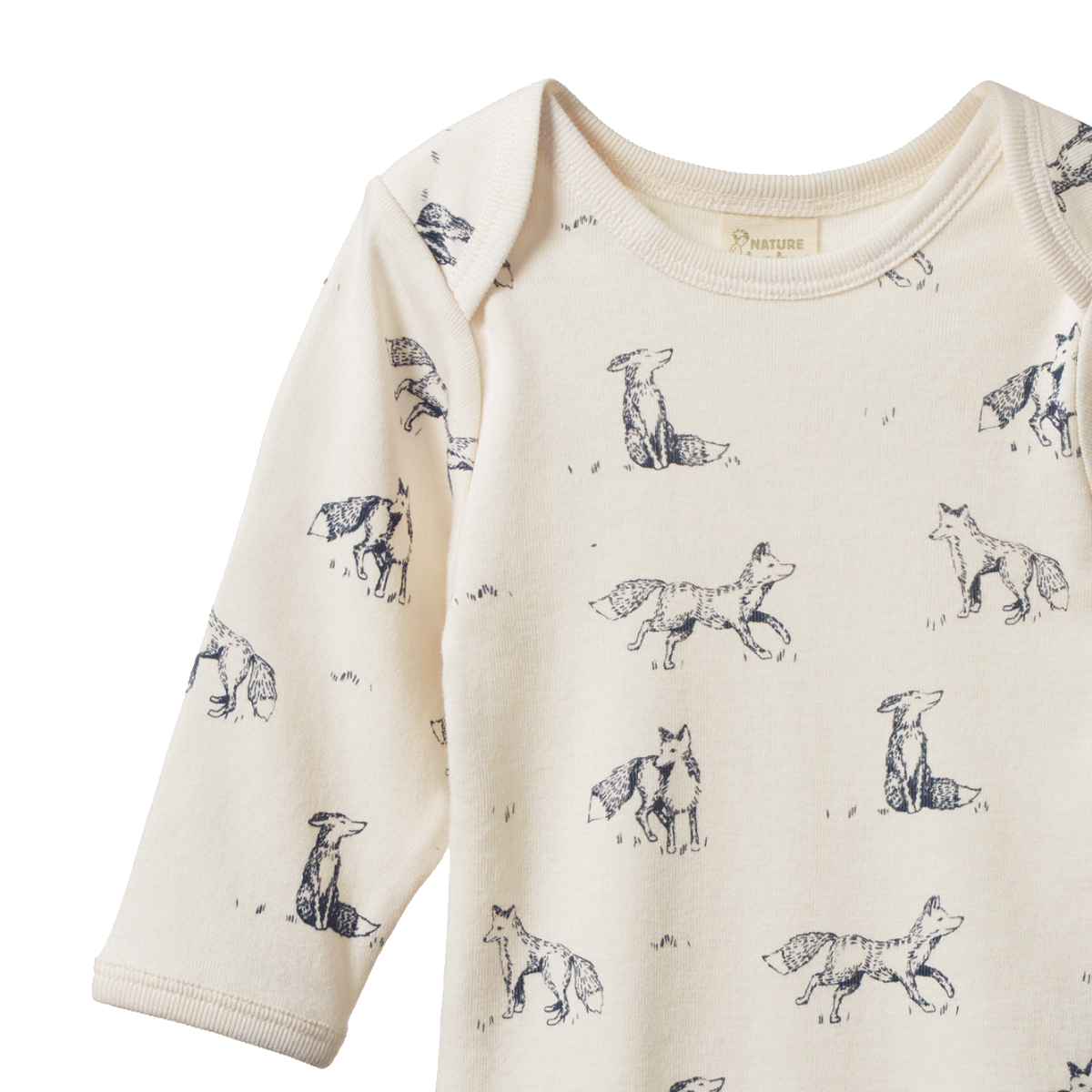 Nature Baby Long Sleeve Bodysuit - Foxy Print