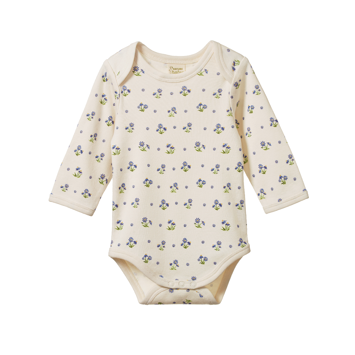 Nature Baby Long Sleeve Bodysuit - Daisy Daze Print