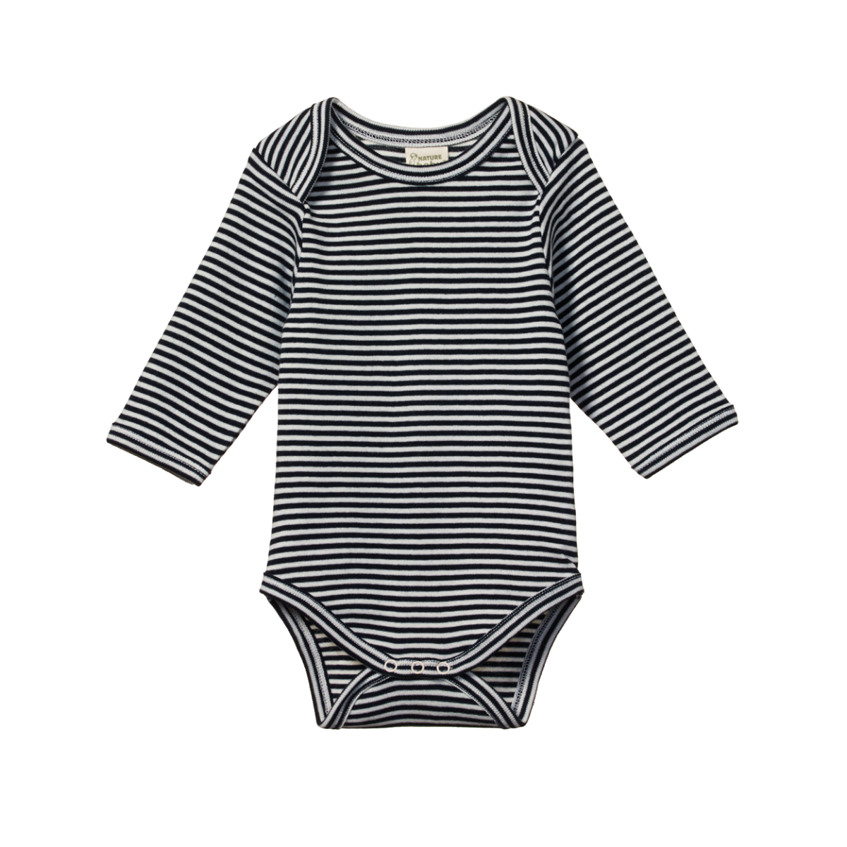 Nature Baby Long Sleeve Bodysuit - Navy Stripe