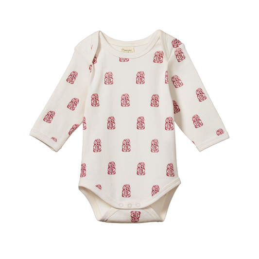 Nature Baby Long Sleeve Bodysuit - Tiki Print