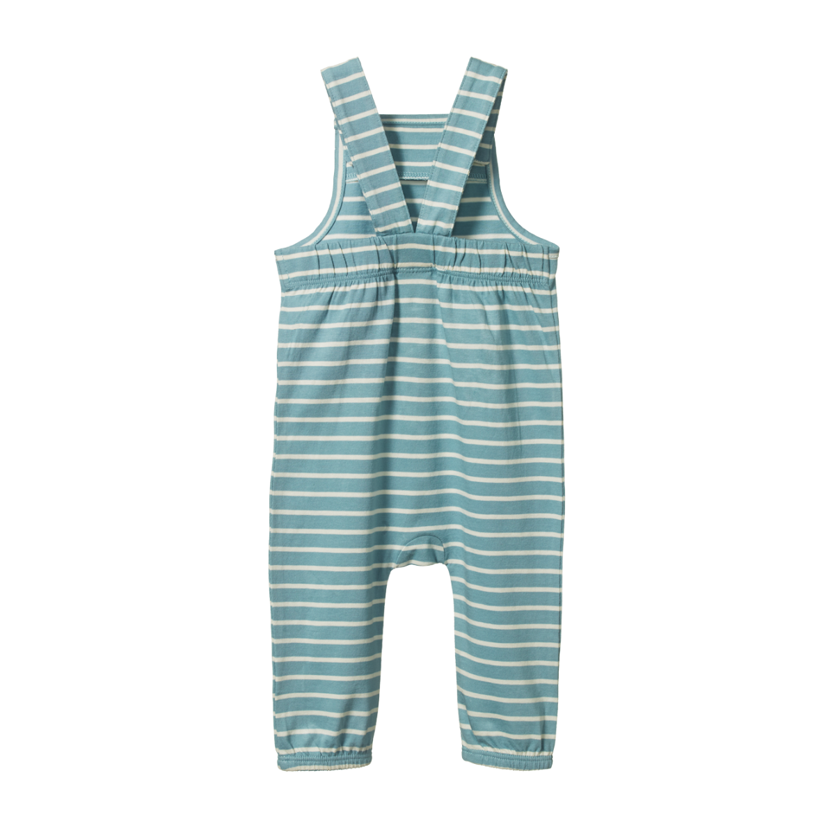 Nature Baby Tobi Overalls - Mineral Blue Sailor Stripe