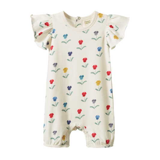 Nature Baby Tilly Suit - Delphine Blooms Print