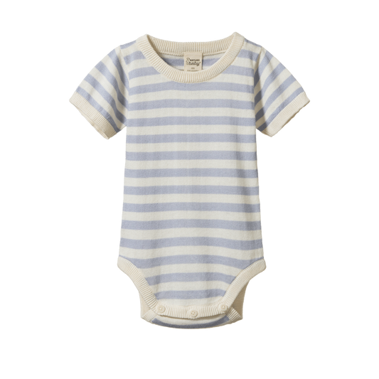 Nature Baby Ren Bodysuit - Blue Sea Stripe