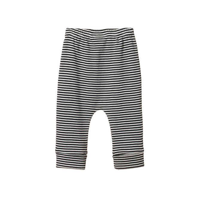 Nature Baby Drawstring Pants - Navy Stripe