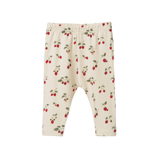Nature Baby Leggings - Strawberry Blush Print