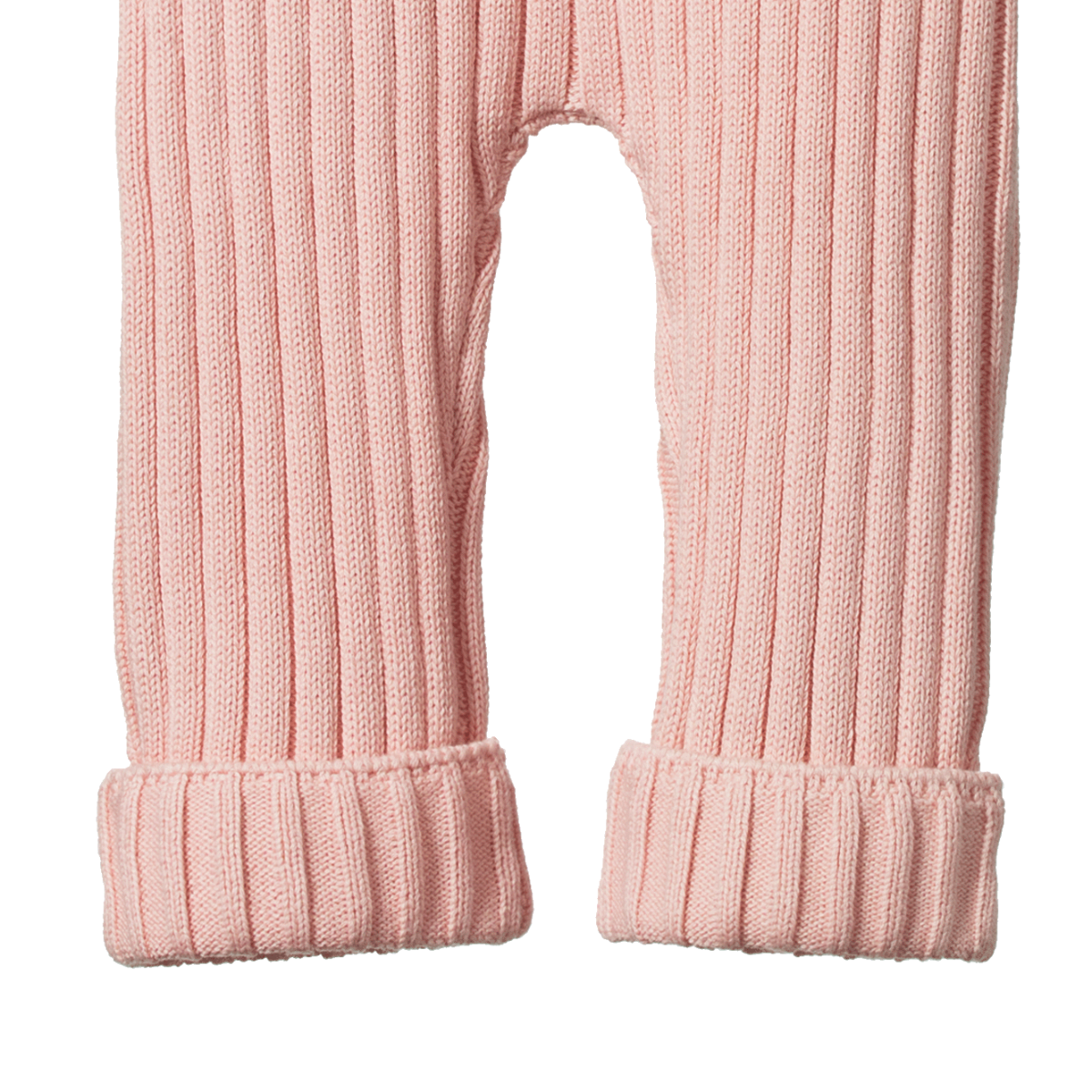 Nature Baby Lou Pants Cotton Knit - Rose Bud