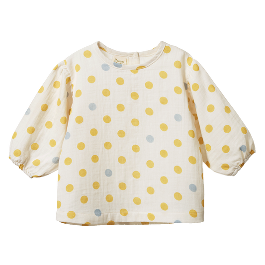 Nature Baby Elodie Blouse - Summer Polka Dot