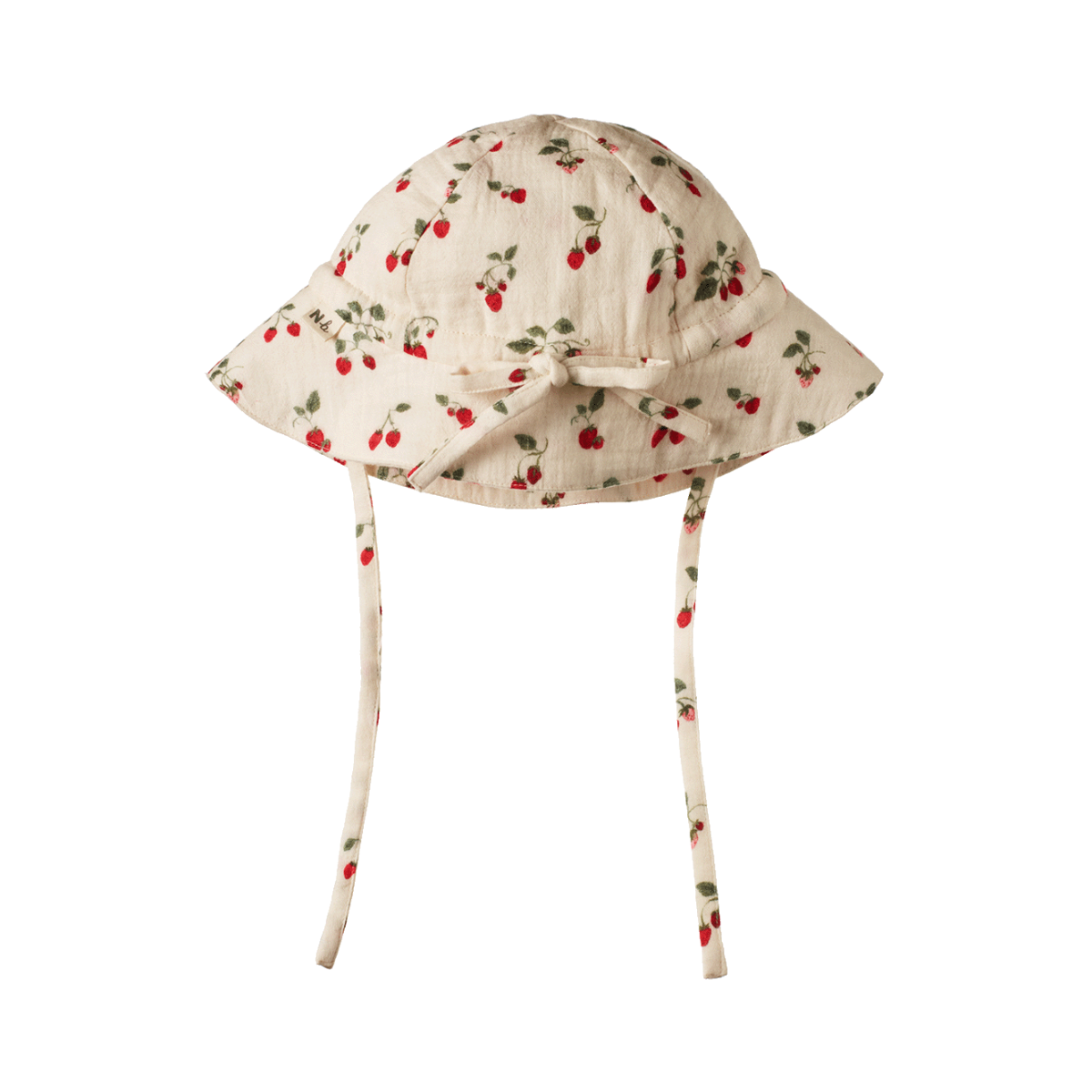 Nature Baby Muslin Sunhat - Strawberry Blush Print
